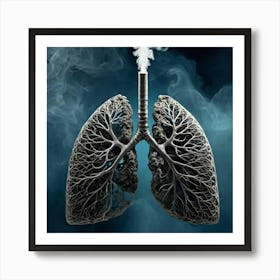 Lungs And Smoke 12 Art Print