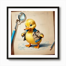 Duck Detective 10 Art Print