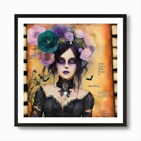 Shabby Chic Dreamy Mist Pastel Junk Journals Magic Art Print