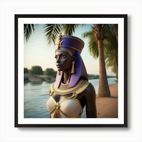 Leonardo Phoenix 09 A Majestic Female Figure Adorned With Opul 3 Art Print