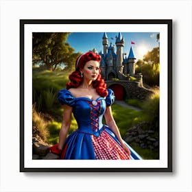 Snow White And The Seven Dwarfs 4 Art Print