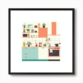 Kitchen Interior 1 Art Print