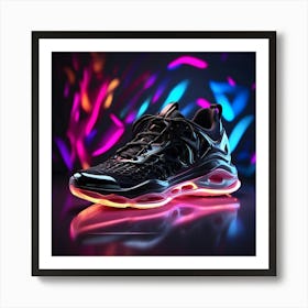 Glow In The Dark Sneakers 3 Art Print