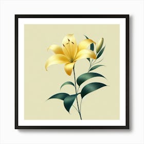 Yellow Lily Art Print