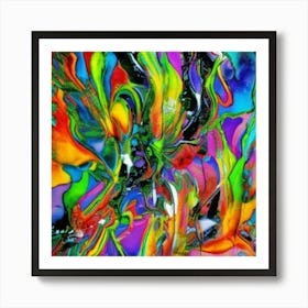 Abstract painting art 14 Art Print