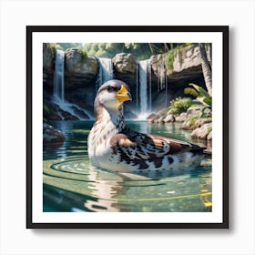 Swimming Bird Art Print