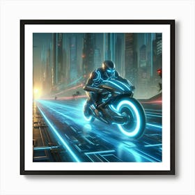 Tron Hd Wallpaper Art Print