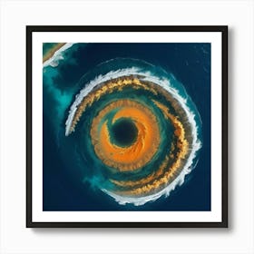 Spiral Ocean Art Print