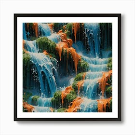 Waterfalls 1 Art Print