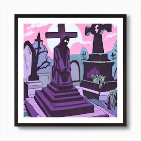 Graveyard 17 Art Print