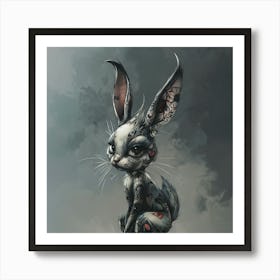 Tattoo Bunny Art Print