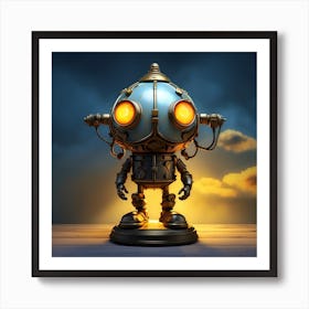 Steampunk Robot Póster