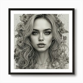 Flower Girl 1 Art Print