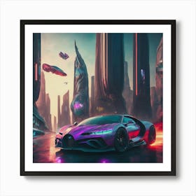 Futuristic Car Art Print