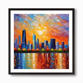 Skyline Reimagened 2 Art Print