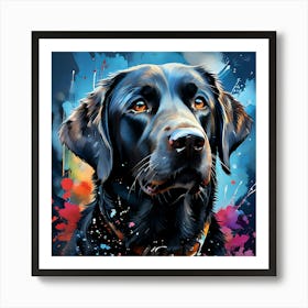 Black Labrador Retriever 6 Art Print