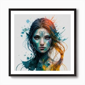 Elf Girl Painting Art Print