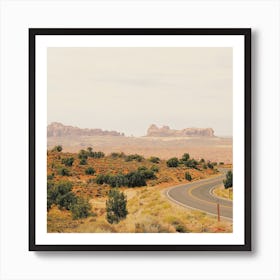 Utah Desert Highway Art Print