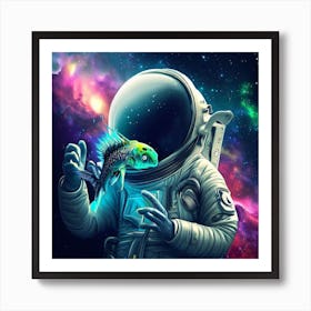 Fish In Space Art Print