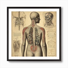 Nouveau Anatomy Series - 1 Art Print