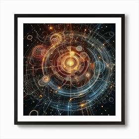 Futuristic Abstract Design Art Print