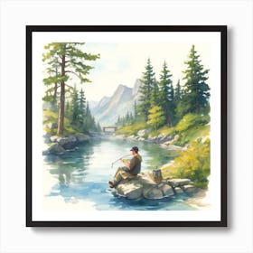 A Fisherman (4) Optimized Art Print