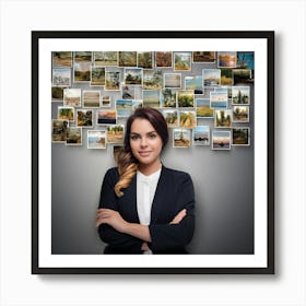 Portrait Of Business Woman Art Print