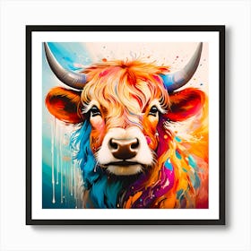 Storm, Highland Cow Print No.10 Art Print