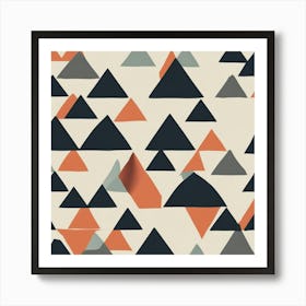 Abstract Triangles 6 Art Print