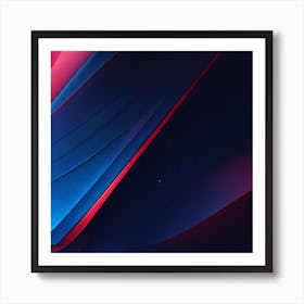 Abstract Dynamic Colorful Lines Art Print
