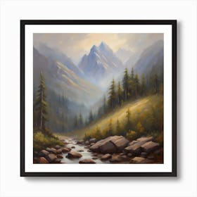 Mountain Stream Art Print