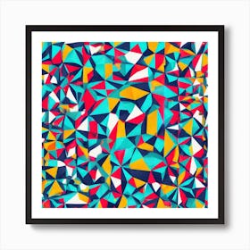 Abstract Triangles 3 Art Print