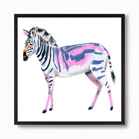 Plains Zebra 03 Art Print