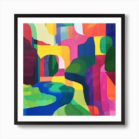 Abstract Park Collection Cheonggyecheon Park Seoul 2 Art Print