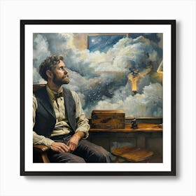 Man In A Chair Art Print