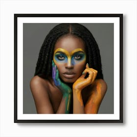 Portrait Of African American Woman 2 Art Print