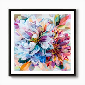 Dahlias 1 Art Print