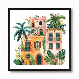 Tropical House Art Print