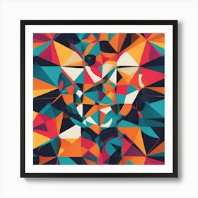 Geometric Abstract Painting Art Print