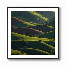 California Hills Art Print