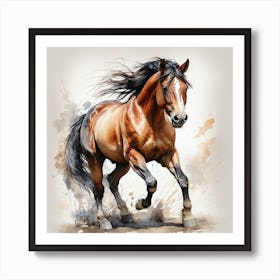 Horse Galloping 13 Art Print