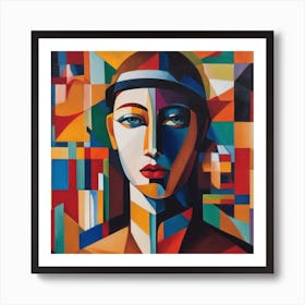 Abstract Woman Art Print