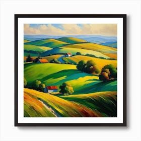 Landscape Painting 136 Art Print