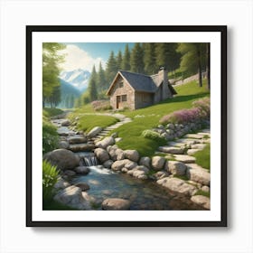 House In The Mountains 11 Art Print