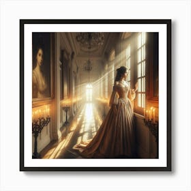 Woman By The Window 5 Art Print