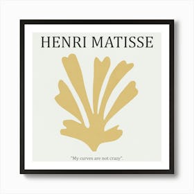 Yellow Leaf 01- Henri Matisse Art Print