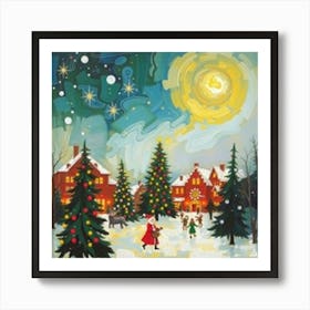 Santa'S Village Art Print