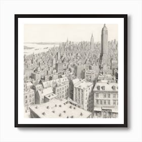 New York City Skyline 2 Art Print