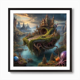 Octopus Island 1 Art Print