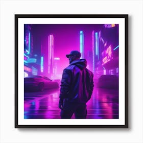 Neon City 3 Art Print